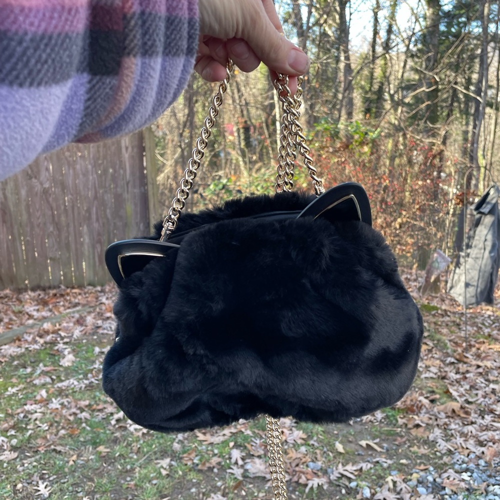 New Kate Spade Pitch Purrfect Black Cat Crossbody Bag - Picture 9 of 13